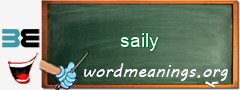WordMeaning blackboard for saily